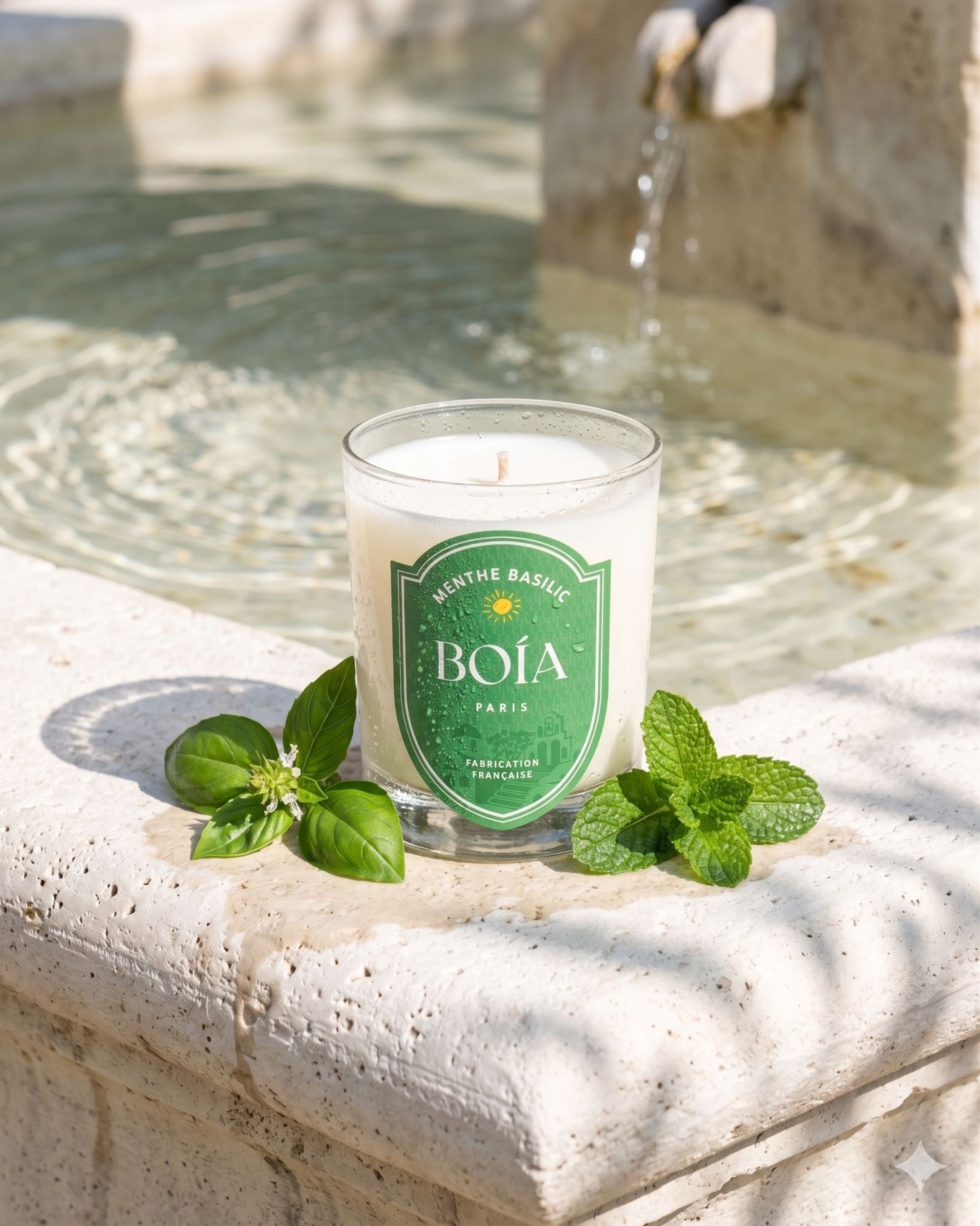 Bougie Menthe Basilic 190g - Édition limitée