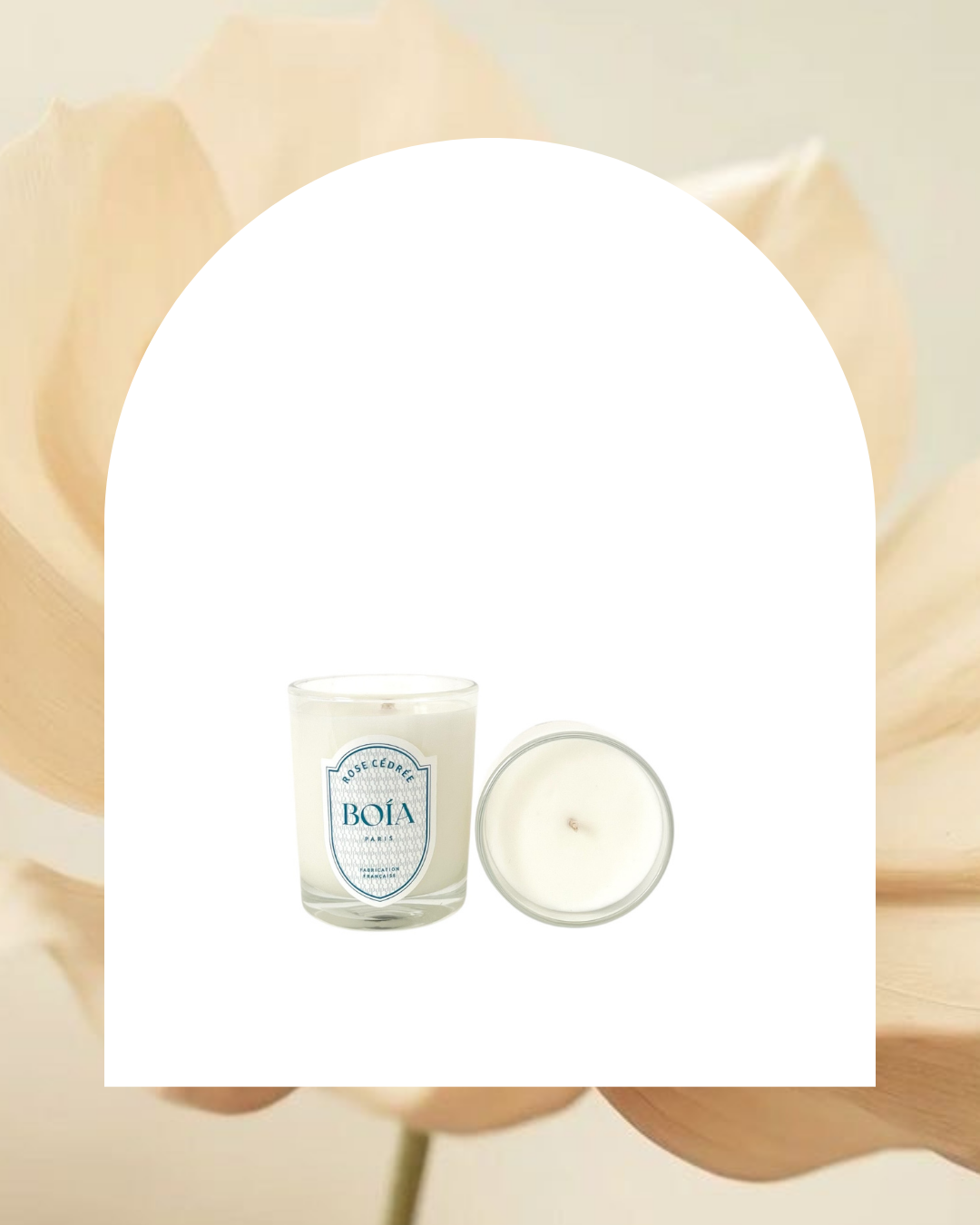 Bougie Rose Cédrée 80g