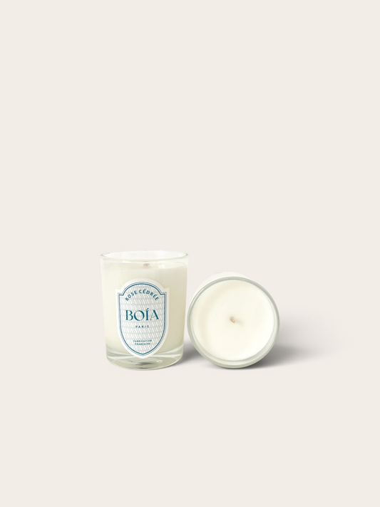 Bougie Rose Cédrée 80g
